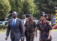 President William Ruto and George Kimutai Ruto during the Kenya Air Force 60th Anniversary