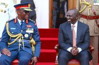 President William Ruto presided over the swearing in ceremony of General Francis Ogolla as the Chief of Defence at State House, Nairobi on April 29, 2023