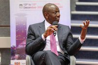 President William Ruto speaking at the Kenyatta International Convention Centre, Nairobi, during the inaugural Kenya Diaspora Investment Conference