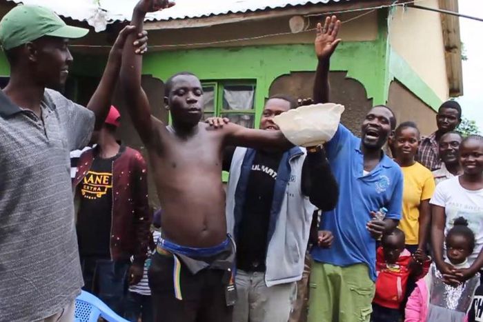 Tony Wamalwa was declared the winner after eating 2 kgs of ugali in 35 mins