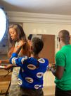 Adelle Onyango shooting Season 2 of Back to Doc alongside Nollywood star Ikechukwu Ogbonna.