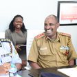 Police IG Japheth Koome and Deputy Inspector General-APS Noor Gabow in a meeting at the Supreme Court building on February 13, 2023