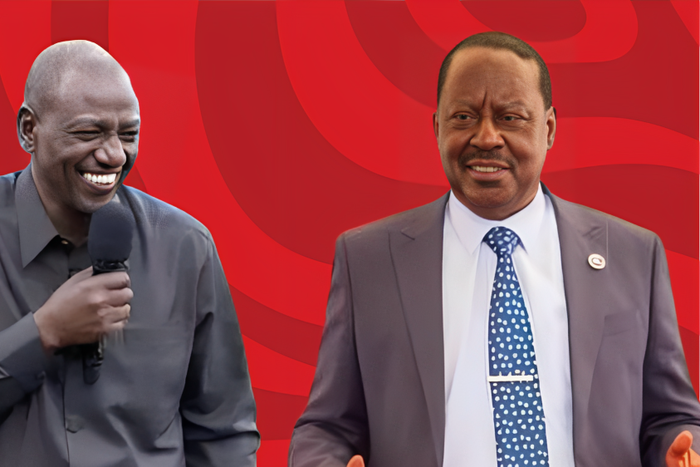 President William Ruto and Raila Odinga