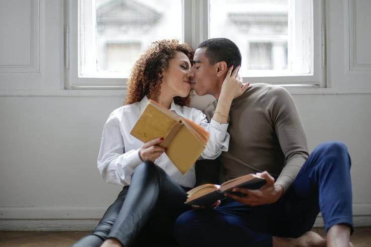 Couple kissing