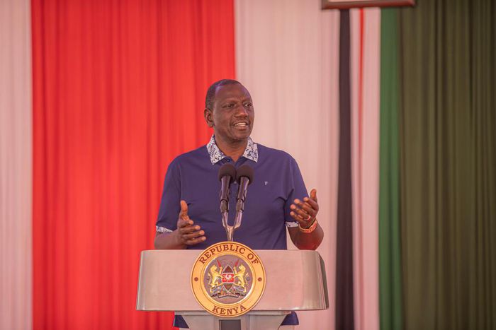 President William Ruto speaking during the joint National Executive Retreat and Parliamentary Group consultative meeting held in Naivasha, Nakuru county,