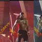 Burna Boy kicks fan off stage