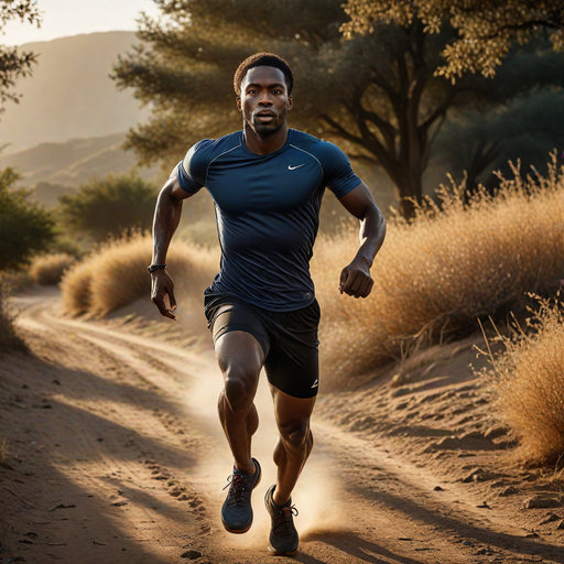 An AI-generated image of a man running(Hotpot.ai)