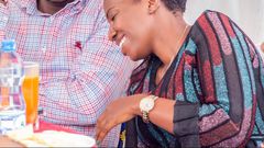 Mathira MP Eric wa Mumbi and Murang'a Woman Representative Betty Maina.