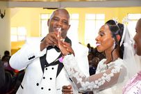 Mosop MP Abraham Kirwa with his wife, Fresiah Kirwa during their wedding in Nandi on December 23, 2023