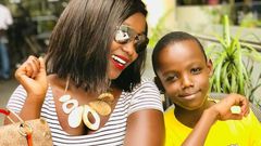 Kate Actress and her son Leon in a past photo