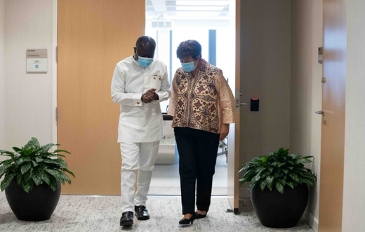 Ken Ofori-Atta and IMF MD, Kristalina Georgieva