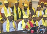 UDA Secretary General Cleophas Malala addressing the press on Saturday, 17 Feb 2024