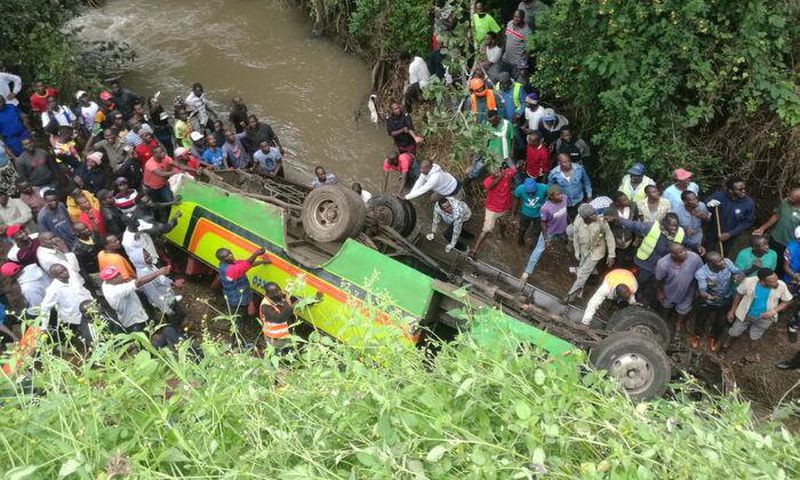 8 dead as matatu plunges into river in Karen