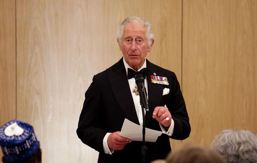 King Charles III making a speech at the Commonwealth Heads of Government Dinner at the Marriott Hotel on June 24, 2022 in Kigali, Rwanda.Chris Jackson/Getty Images