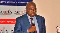 Broadcast PS Edward Kisiang’ani speaking at a past Media Council of Kenya event