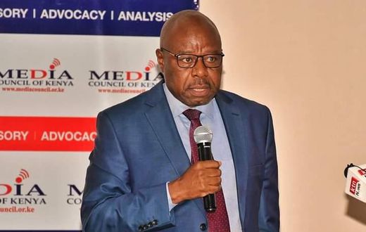 Broadcast PS Edward Kisiang’ani speaking at a past Media Council of Kenya event