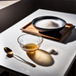 An image of a brown bowl with salt and a glass ( Hotpot.ai )