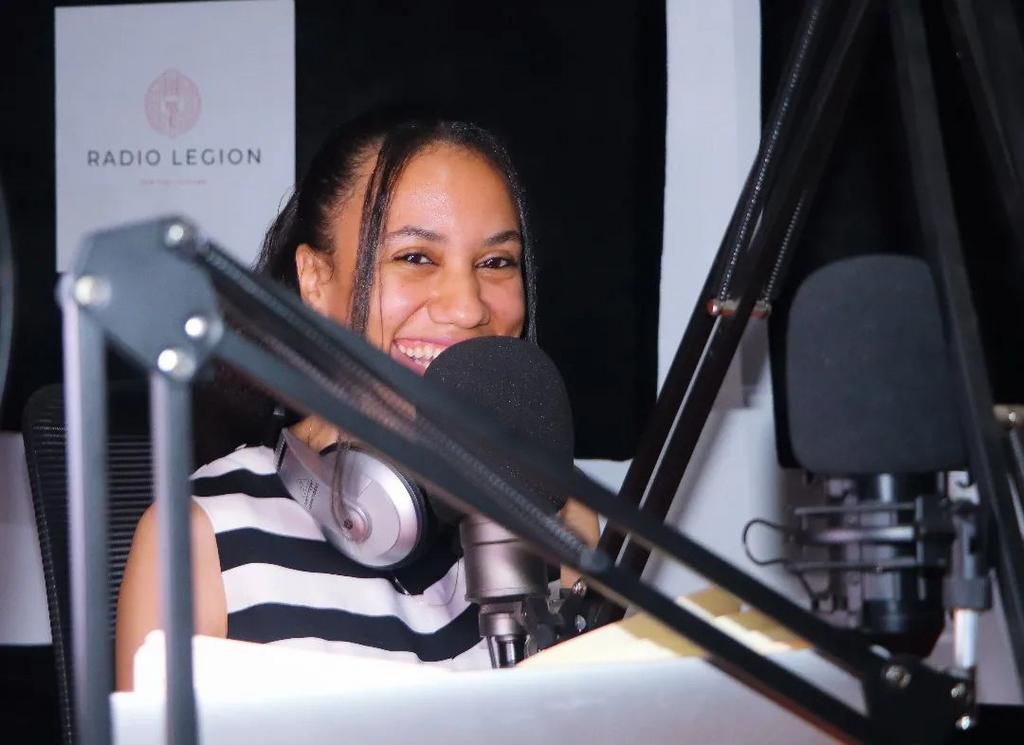 Miss Kenzie, a host at Radio Legion