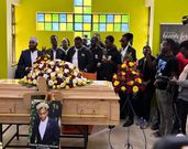 Screenshot of the mood at Fred Omondi's memorial service on June 28, 2024.