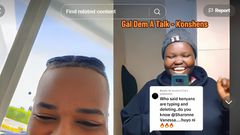 Konshens vibing to Sharonne Vanessa's rap