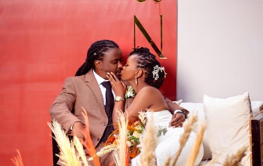 Nyashinski and his wife Zia Bett