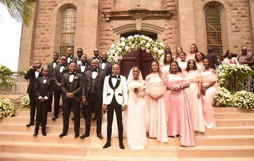 Maryanne Mudavadi & hubby seal their union in a glamorous white wedding wedding( Photos ,oses Kuria on X)
