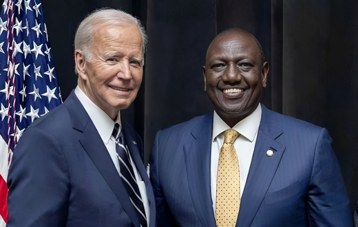 President Joe Biden and President William Ruto at the White House, Washington