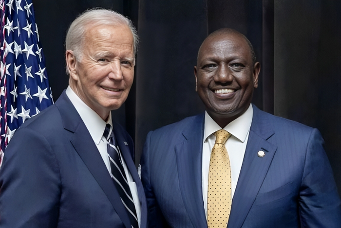 President Joe Biden and President William Ruto at the White House, Washington