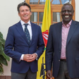 World Athletics president Seb Coe (left) and President William Ruto