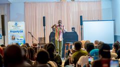 Njugush performing at TTNT show in the UK