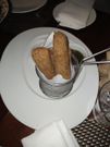 Mozzarella Croquettes served with  Basil Pesto and Tomato Marmalade
