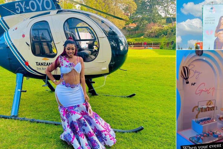 Amber Ray's gender revel party