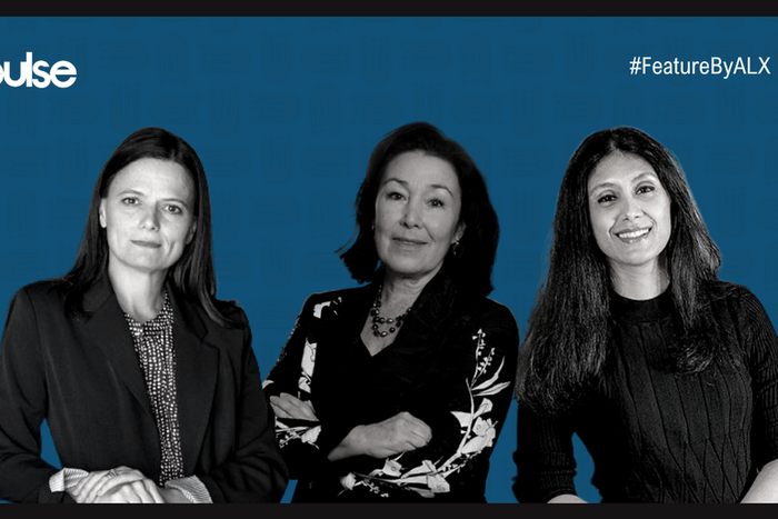 Microsoft CFO Amy Hood, Oracle CEO Safra Catz and HCLTec Chairperson Roshni Nadar Malhotra