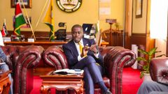 Nairobi Governor Johnson Sakaja in his office