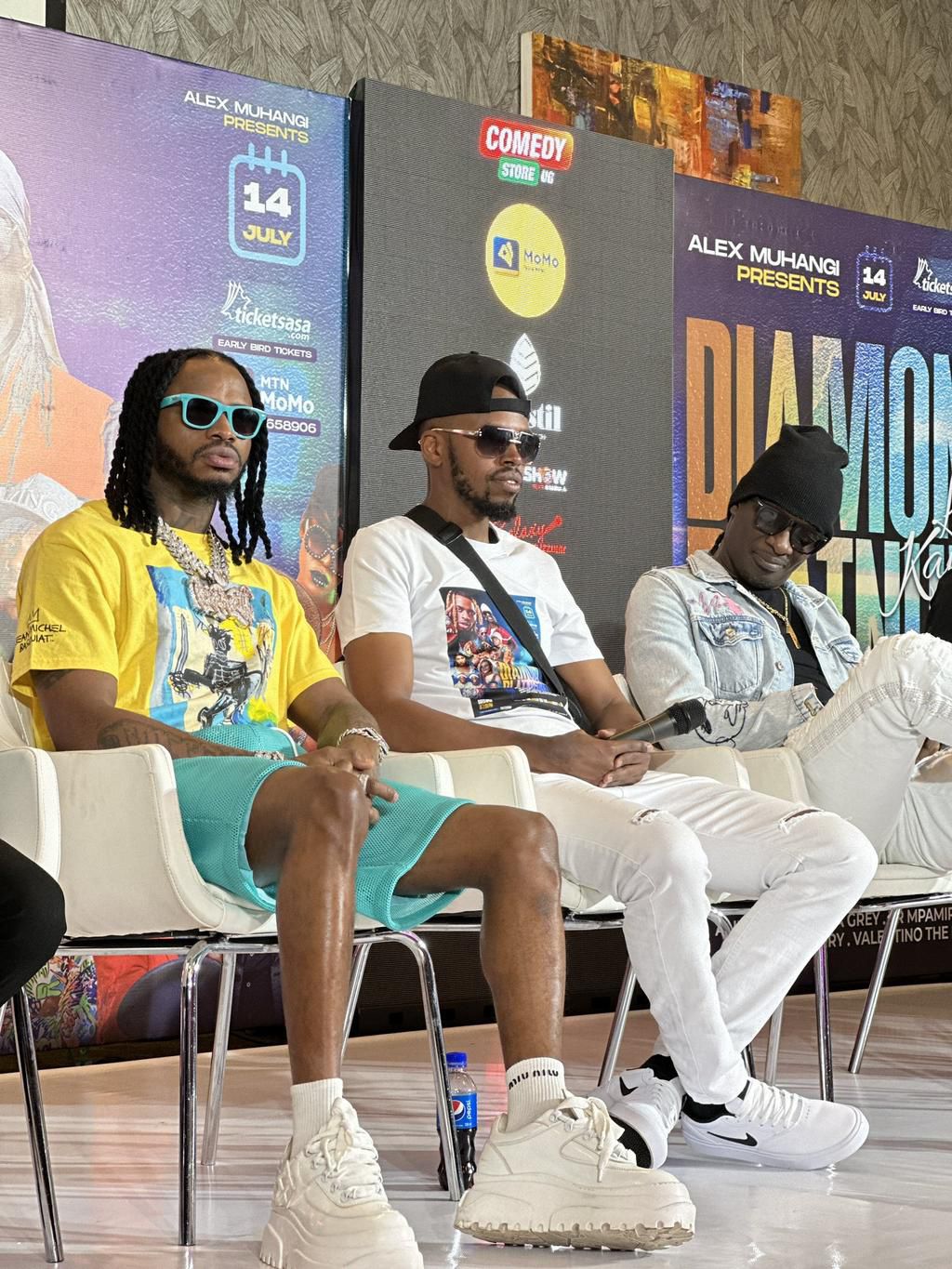Diamond Platnumz and Nameless promised a high-energy show in Kampala