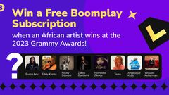 Boomplay to celebrate African music excellence at the 65th Grammys with free subscription