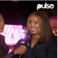 Yvonne Mugure answers questions from Pulse Kenya presenter Muthoni Irungu during the launch of the Medigah London Hair app at the Social House, Nairobi on August 24, 2023