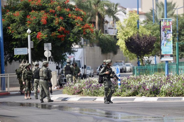 Israeli security forces patrol streets of Sderot, Israel, on October 11, 2023. Mostafa Alkharouf/Anadolu via Getty Images