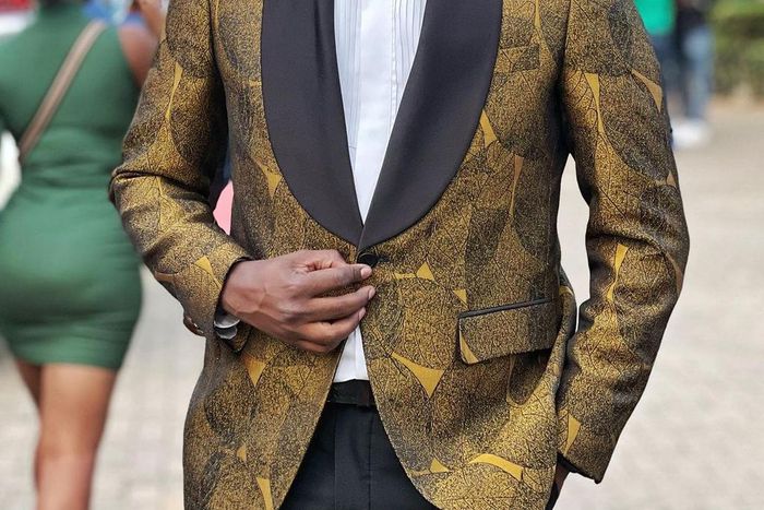 Actor Martin Githinji popularly known as Daddie Marto poses for a photo.