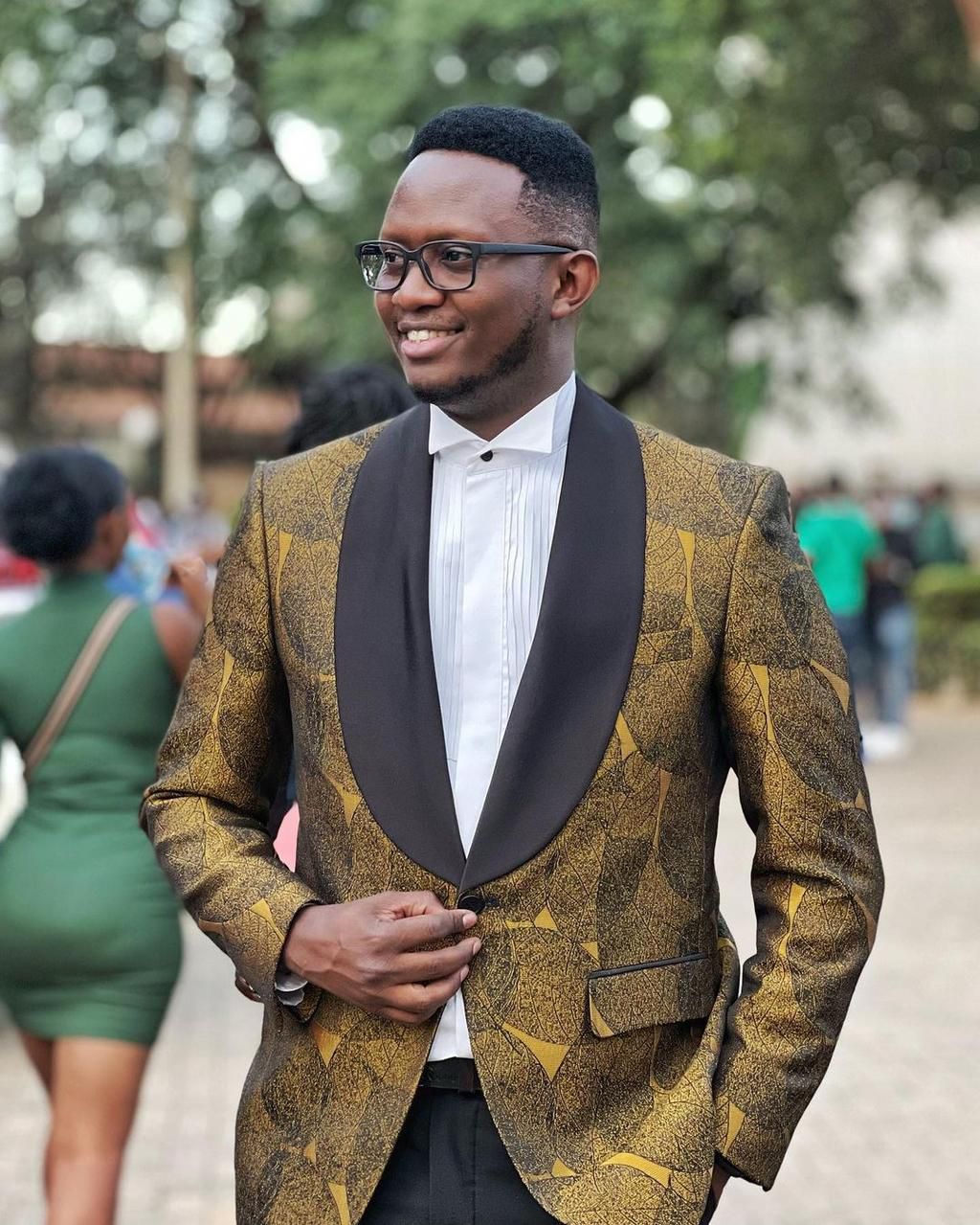 Actor Martin Githinji popularly known as Daddie Marto poses for a photo.