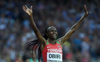 Kenya's Hellen Onsando Obiri won the final of the women's 5000m race at the 2017 IAAF World Championships at the London Stadium in London
