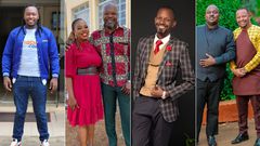 Shatta Bway, Ruth Matete & her father Abel Amunga, JB Masanduku and Pastor Pius Muiru & his son Andrew Muiru