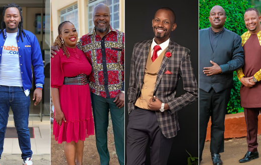 Shatta Bway, Ruth Matete & her father Abel Amunga, JB Masanduku and Pastor Pius Muiru & his son Andrew Muiru