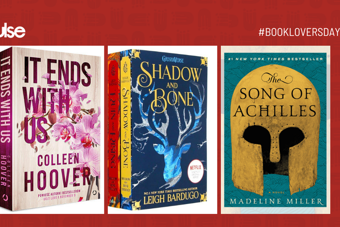 Book covers for Colleen Hoover's 'It Ends With Us', Leigh Bardugo's 'Shadow & Bone' and Madeline Miller's 'The Song of Achilles'