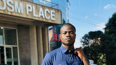 Comedian Mulamwah poses for a photo