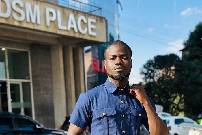 Comedian Mulamwah poses for a photo