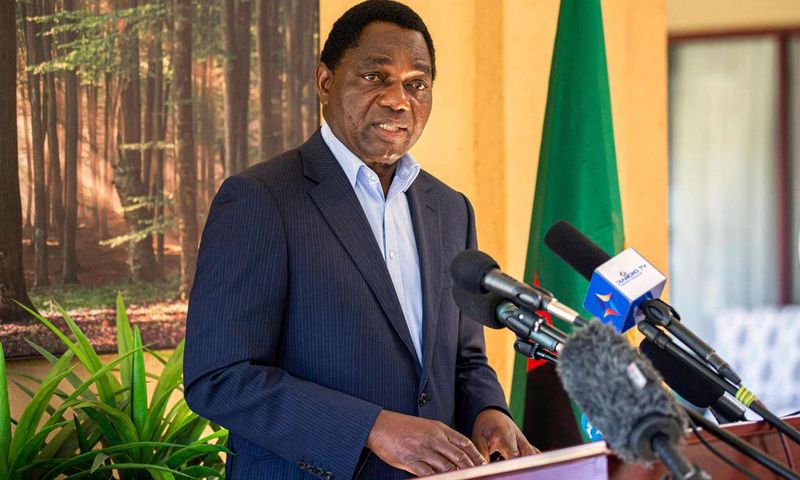 Zambian President Hakainde Hichilema