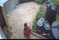 A suspect fleeing from Nairobi Hospital finance director Erick Maigo's house in Nairobi