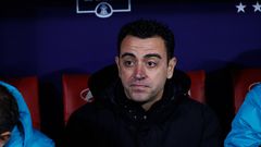 Xavi Hernandez of FC Barcelona during the La Liga match between Atletico de Madrid and FC Barcelona