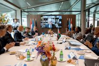 President William Ruto on a visit to GCA's floating headquarters in Netherlands